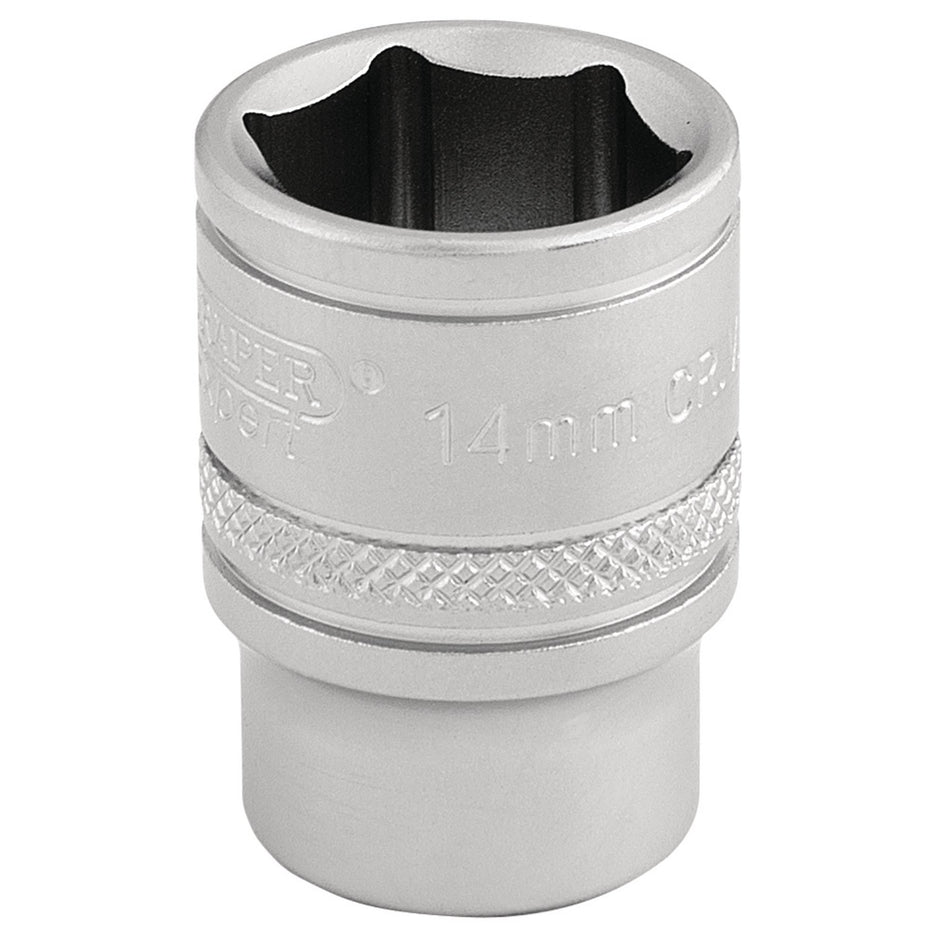 DRAPER 3/8" Square Drive 6 Point Metric Socket (14mm): Model No. D-MM/MS