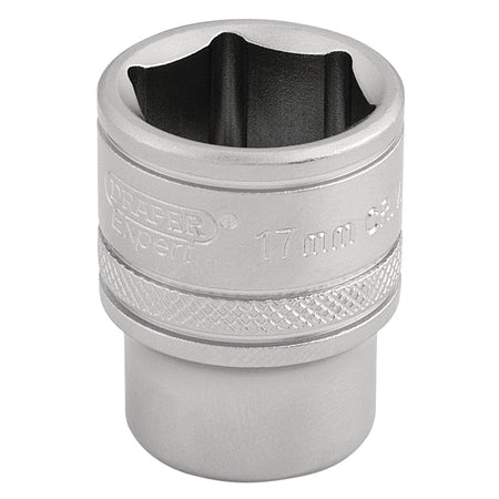 DRAPER 3/8" Square Drive 6 Point Metric Socket (17mm): Model No. D-MM/MS