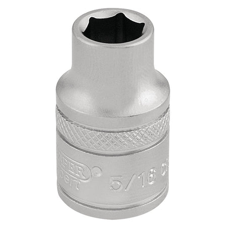 DRAPER 3/8" Square Drive 6 Point Imperial Socket (5/16"): Model No. D-AF/MS