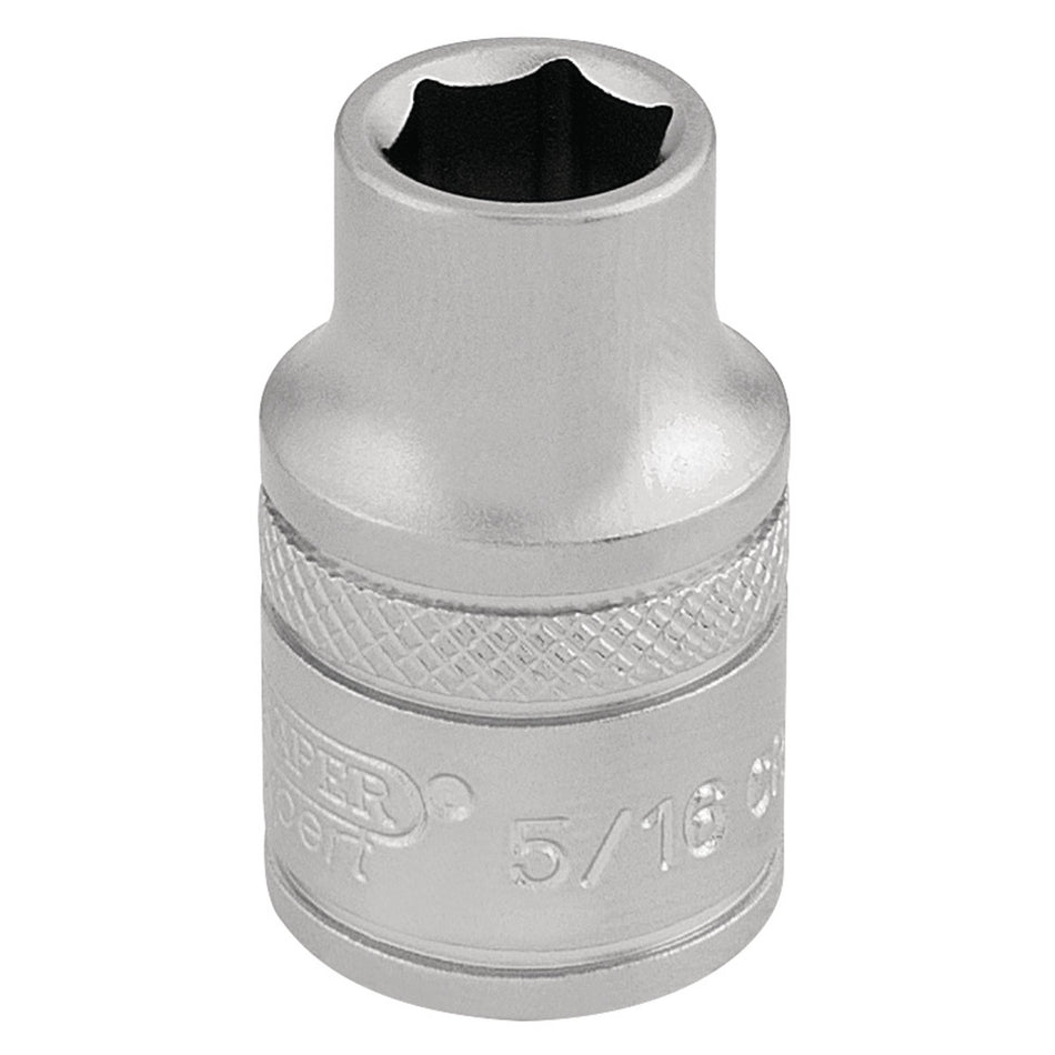 DRAPER 3/8" Square Drive 6 Point Imperial Socket (5/16"): Model No. D-AF/MS
