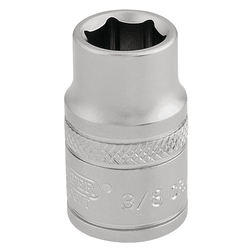 DRAPER 3/8" Square Drive 6 Point Imperial Socket (3/8"): Model No. D-AF/MS