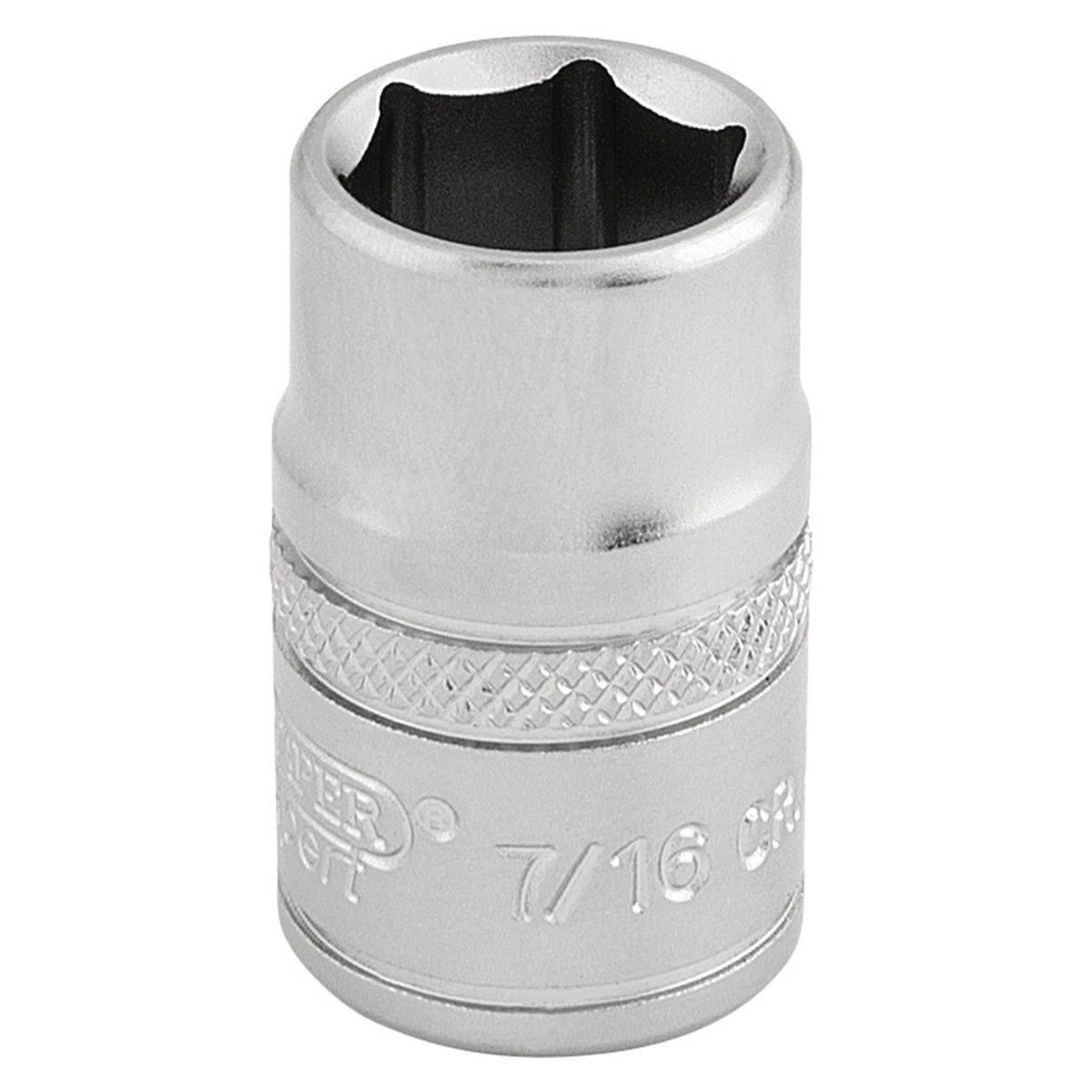 DRAPER 3/8" Square Drive 6 Point Imperial Socket (7/16"): Model No. D-AF/MS