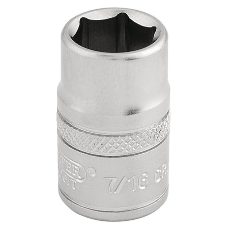 DRAPER 3/8" Square Drive 6 Point Imperial Socket (7/16"): Model No. D-AF/MS