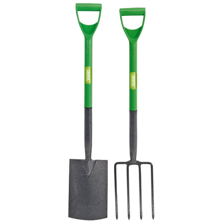 DRAPER Easy Find Carbon Steel Garden Fork and Spade Set: Model No.EF/DSDF/SET