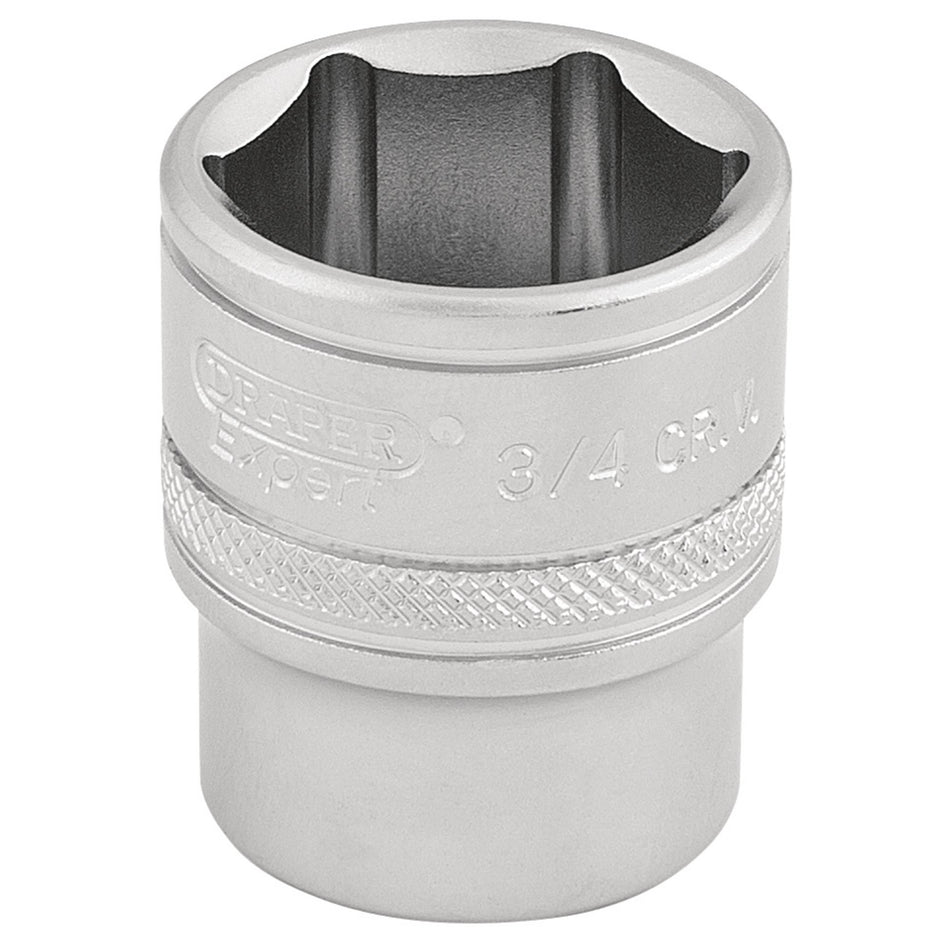 DRAPER 3/8" Square Drive 6 Point Imperial Socket (3/4"): Model No. D-AF/MS