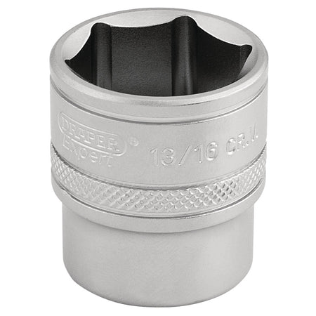 DRAPER 3/8" Square Drive 6 Point Imperial Socket (13/16"): Model No. D-AF/MS