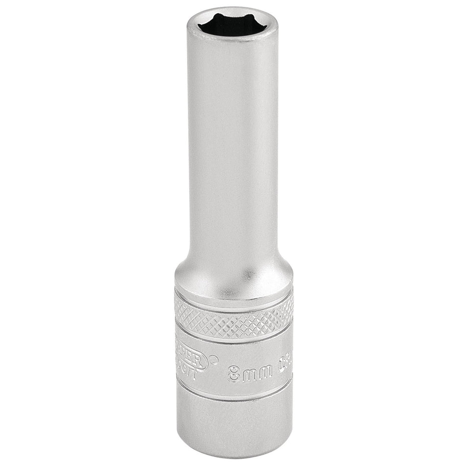DRAPER 3/8" Square Drive 6 Point Metric Deep Socket (8mm): Model No. DT-MM/MS