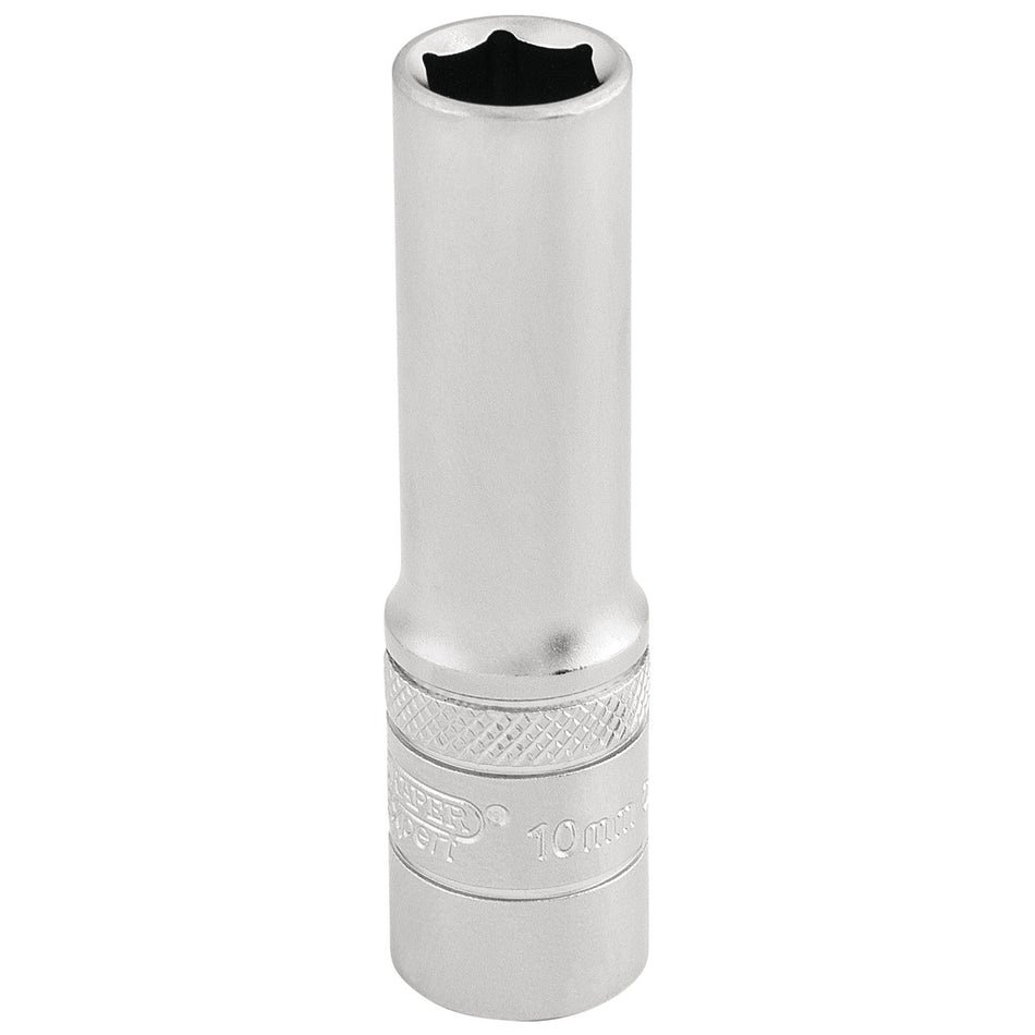 DRAPER 3/8" Square Drive 6 Point Metric Deep Socket (10mm): Model No. DT-MM/MS