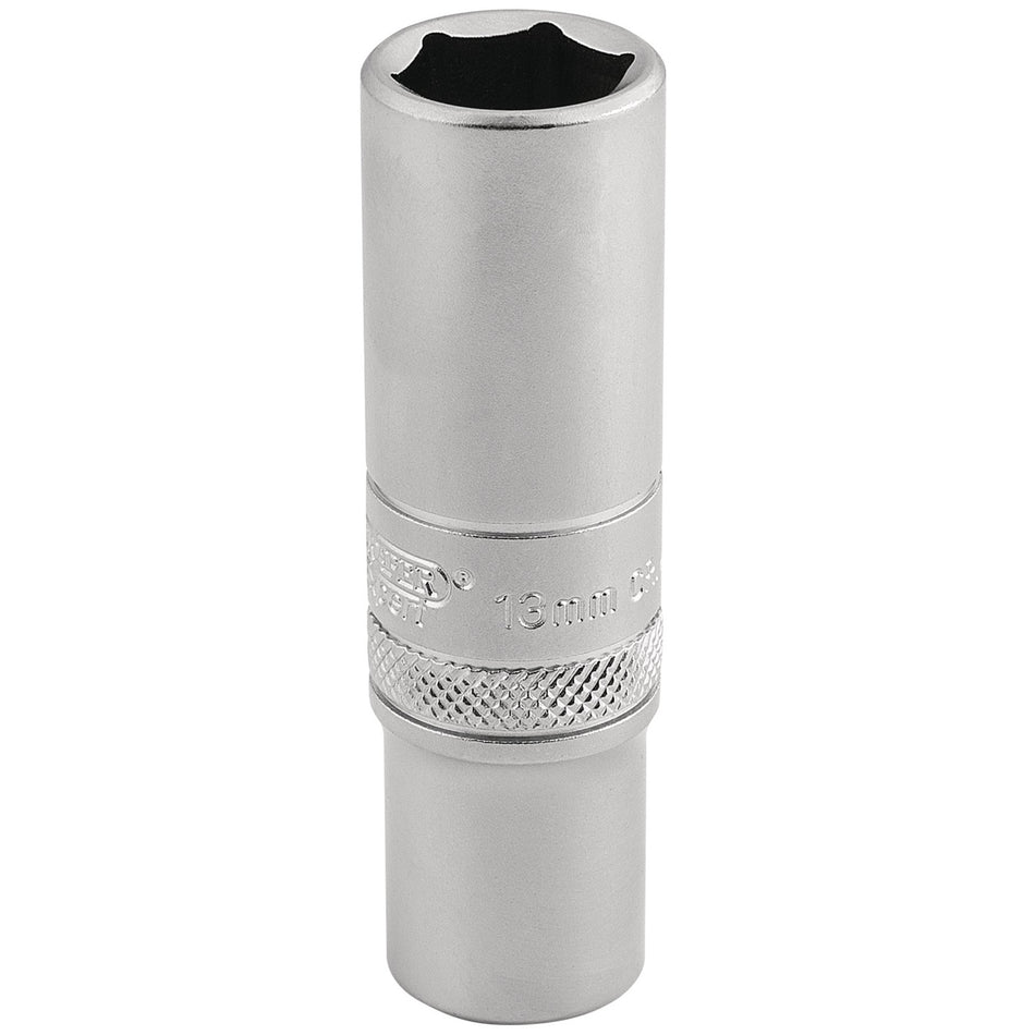 DRAPER 3/8" Square Drive 6 Point Metric Deep Socket (13mm): Model No. DT-MM/MS