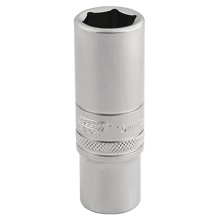 DRAPER 3/8" Square Drive 6 Point Metric Deep Socket (15mm): Model No. DT-MM/MS