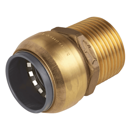Sealey Straight Adaptor 15mm x 1/2"BSPT Brass Model No- SBA15BSA