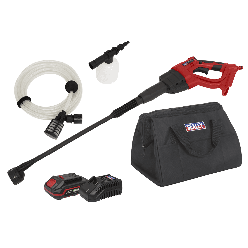 Sealey Cordless Pressure Washer 20V SV20 Series 2Ah Model No- CP20VPWKIT1