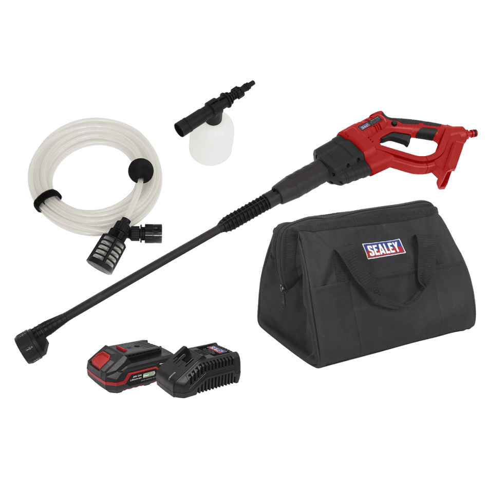 Sealey Cordless Pressure Washer 20V SV20 Series 2Ah Model No- CP20VPWKIT1