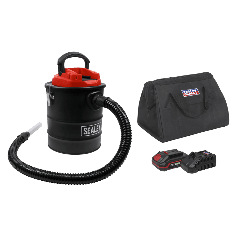 Sealey SV20 Series 15L Cordless Handheld Ash Vacuum Cleaner Kit 20V 2Ah SV20 Model No- CP20VAVKIT1