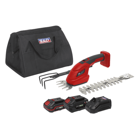 Sealey Cordless 3-in-1 Garden Tool Kit 20V SV20 Series ? 2 Batteries Model No- CP20VGT3KIT