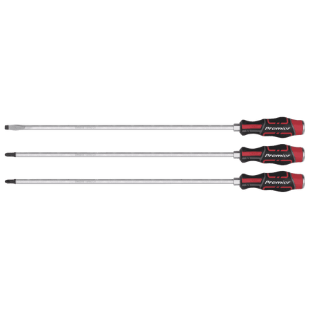 Sealey Screwdriver Set 3pc Hammer-Thru 450mm Model No- AK4942