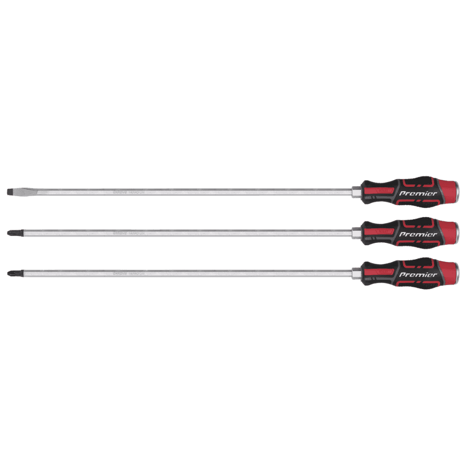 Sealey Screwdriver Set 3pc Hammer-Thru 450mm Model No- AK4942
