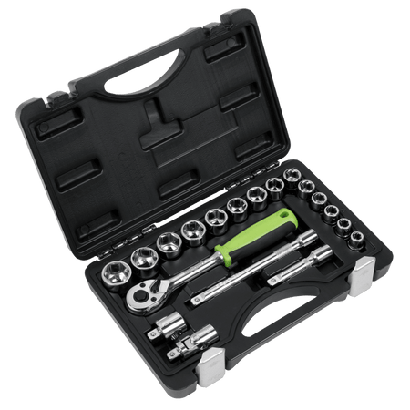 Sealey Socket Set 19pc 3/8"Sq Drive Metric Model No- S01235