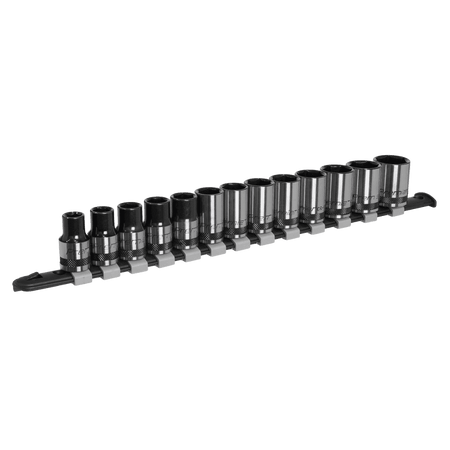 Sealey Socket Set 13pc 1/2"Sq Drive Metric - Black Series Model No- AK7994