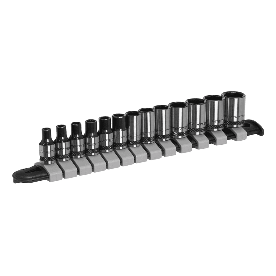 Sealey Socket Set 13pc 1/4"Sq Drive Metric - Black Series Model No- AK7990