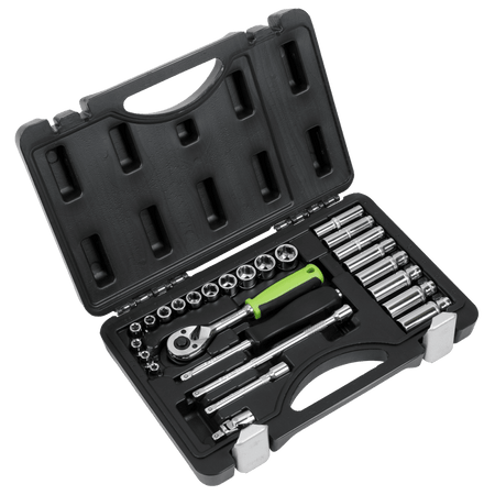 Sealey Socket Set 26pc 1/4"Sq Drive Metric Model No- S01234