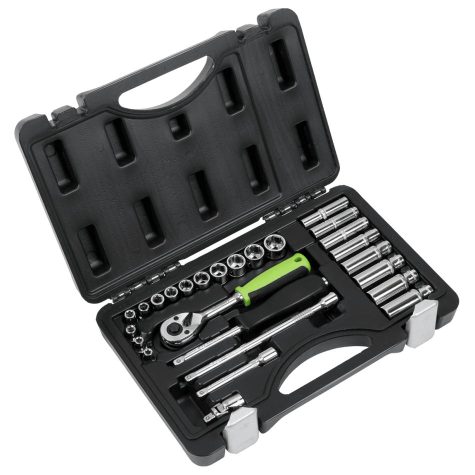 Sealey Socket Set 26pc 1/4"Sq Drive Metric Model No- S01234