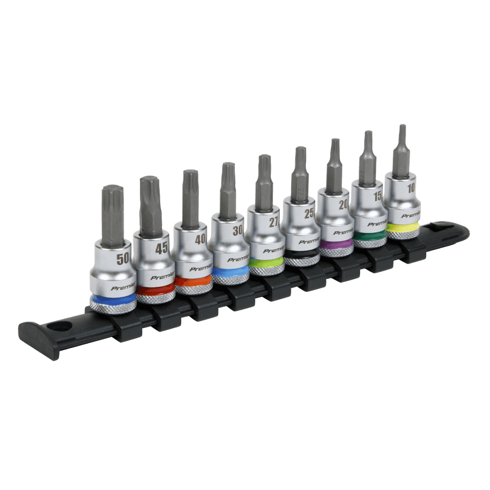 Sealey TRX-Star Socket Bit Set 9pc 3/8"Sq Drive - Platinum Model No- AK6251