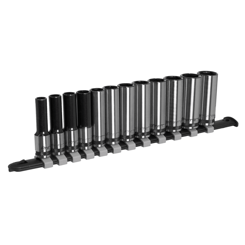 Sealey Socket Set Deep 12pc 3/8"Sq Drive Metric - Black Series Model No- AK7993