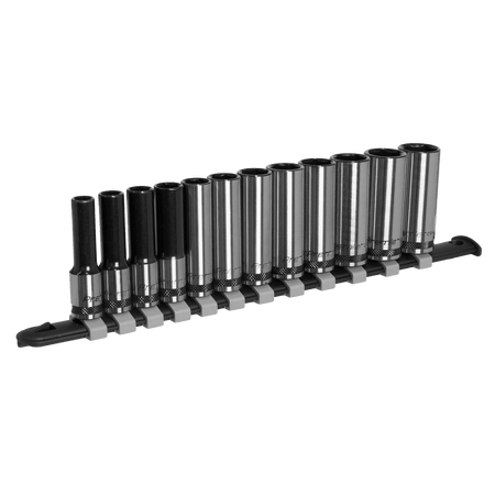 Sealey Socket Set Deep 12pc 3/8"Sq Drive Metric - Black Series Model No- AK7993