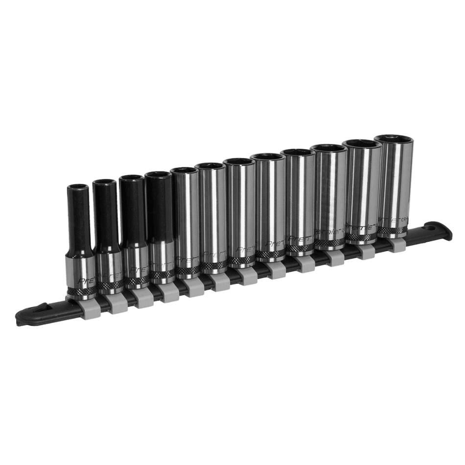 Sealey Socket Set Deep 12pc 3/8"Sq Drive Metric - Black Series Model No- AK7993