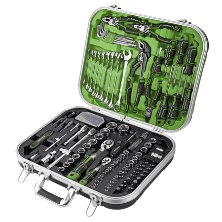 Sealey Mechanic's Tool Kit 144pc Hi-Vis Green Model No- AK7980HV