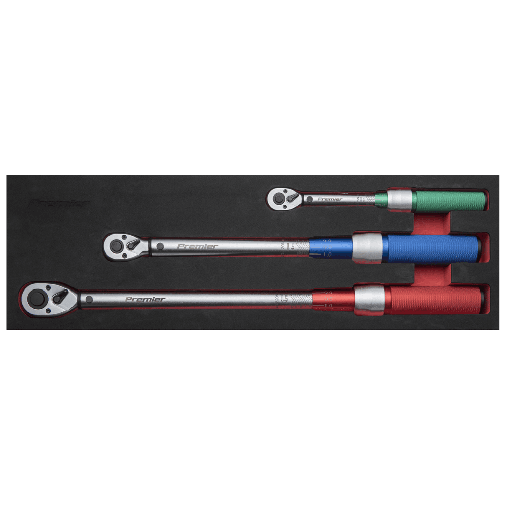 Sealey Torque Wrench Micrometer Style 3pc Set Model No- STW900SET
