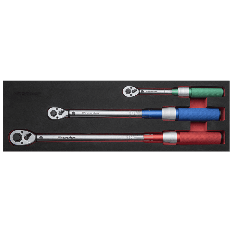 Sealey Torque Wrench Micrometer Style 3pc Set Model No- STW900SET