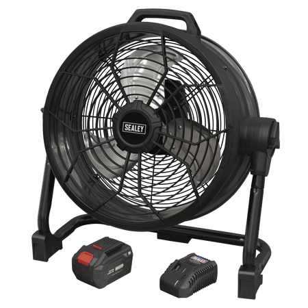 Sealey 2-in-1 Cordless/Corded 16" High Velocity Drum Fan 20V SV20 Series Kit Model No- HVD16CCOMBO