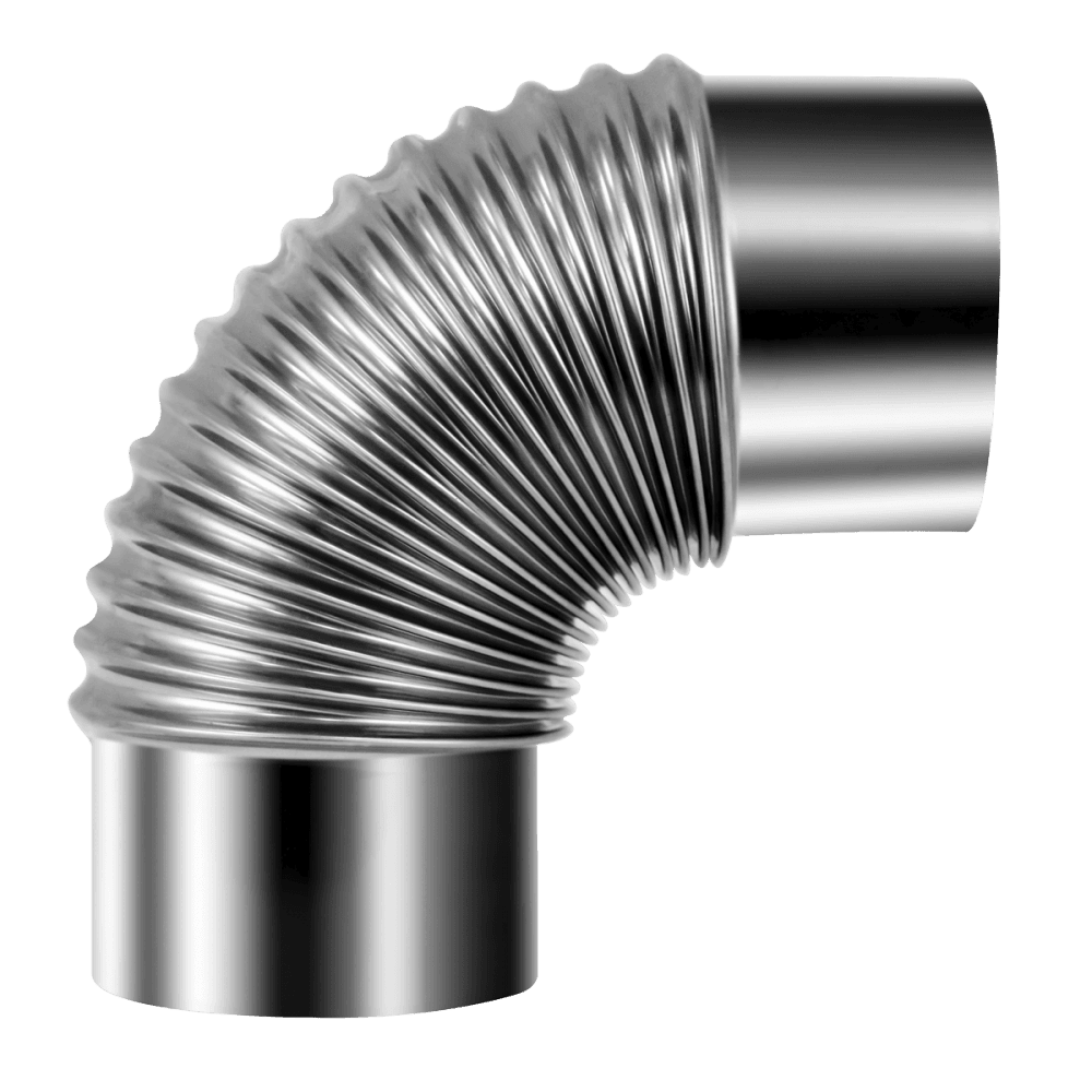 Sealey Stainless Steel Exhaust/Flue 90° Bend for IR13/IR16 100mm Model No- IREX3