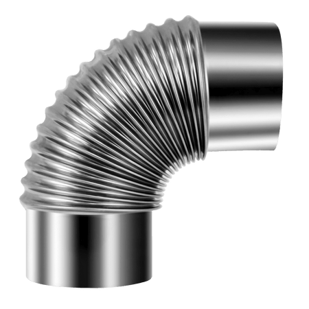 Sealey Stainless Steel Exhaust/Flue 90° Bend for IR13/IR16 100mm Model No- IREX3