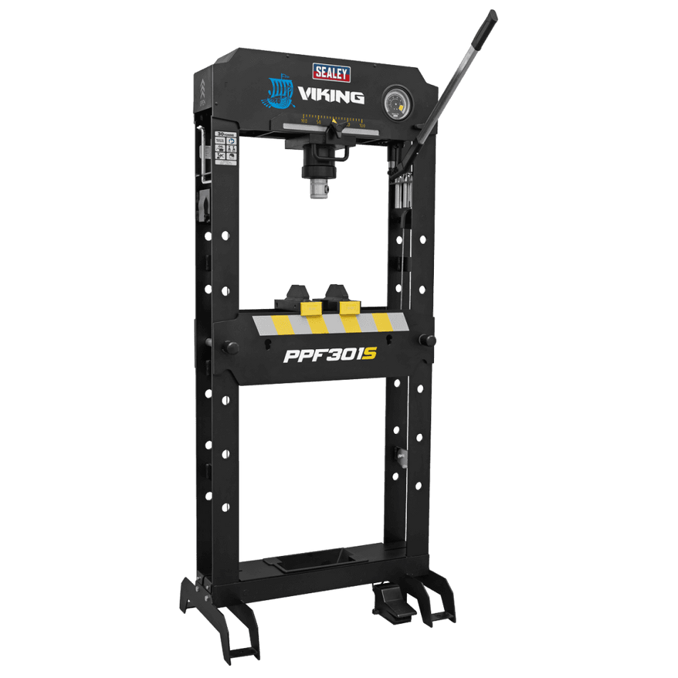 Sealey Viking Air/Hydraulic Press 30tonne Floor Type with Sliding Ram and Foot Pedal Model No- PPF301S