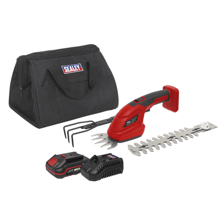 Sealey Cordless 3-in-1 Garden Tool Kit 20V 2Ah SV20 Series Model No- CP20VGT3KIT1