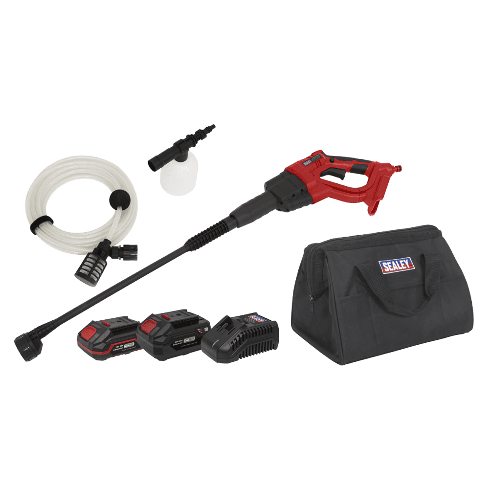 Sealey Cordless Pressure Washer Kit 20V SV20 Series - 2 Batteries Model No- CP20VPWKIT