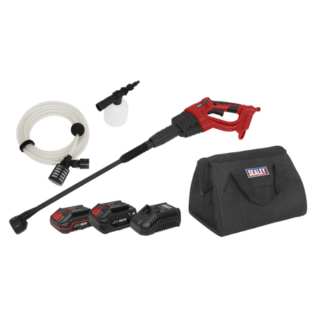 Sealey Cordless Pressure Washer Kit 20V SV20 Series - 2 Batteries Model No- CP20VPWKIT