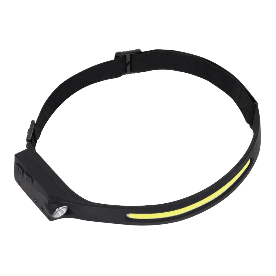 Sealey Head Torch 5W COB & 3W LED Bulb with Auto-Sensor Rechargeable Model No- HT104R