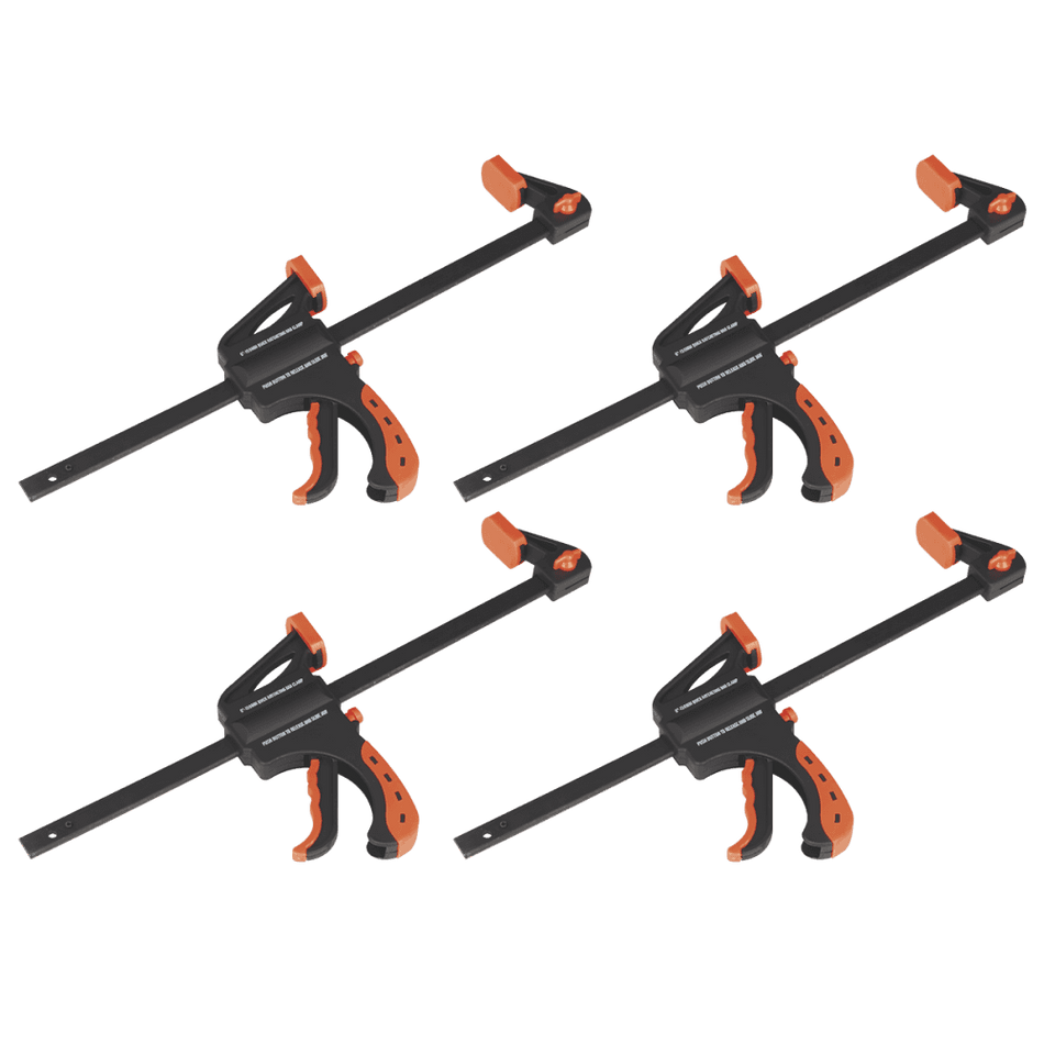 Sealey Ratchet Bar Clamp 300mm 4pc Set Model No- AK61024