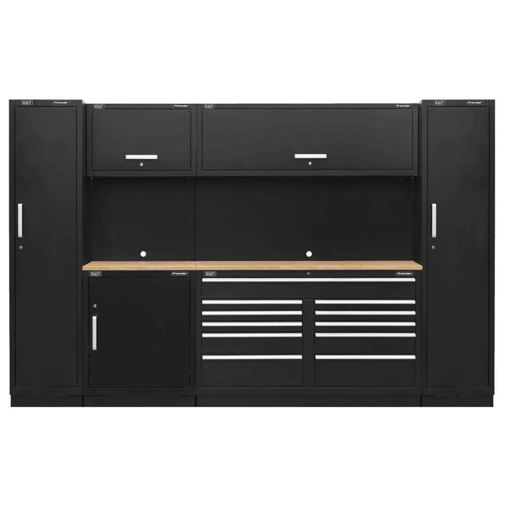 Sealey Premier 3.3m Storage System - Pressed Wood Worktop Model No- APMSCOMBO7W