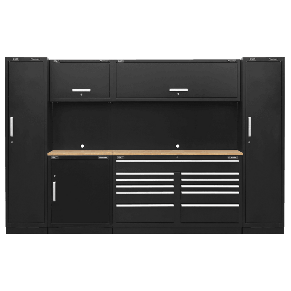 Sealey Premier 3.3m Storage System - Pressed Wood Worktop Model No- APMSCOMBO7W