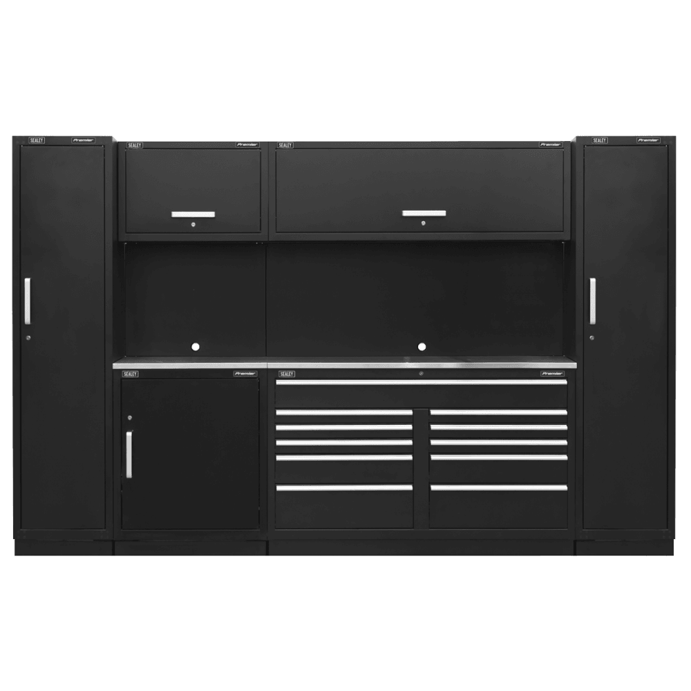 Sealey Premier 3.3m Storage System - Stainless Worktop Model No- APMSCOMBO7SS