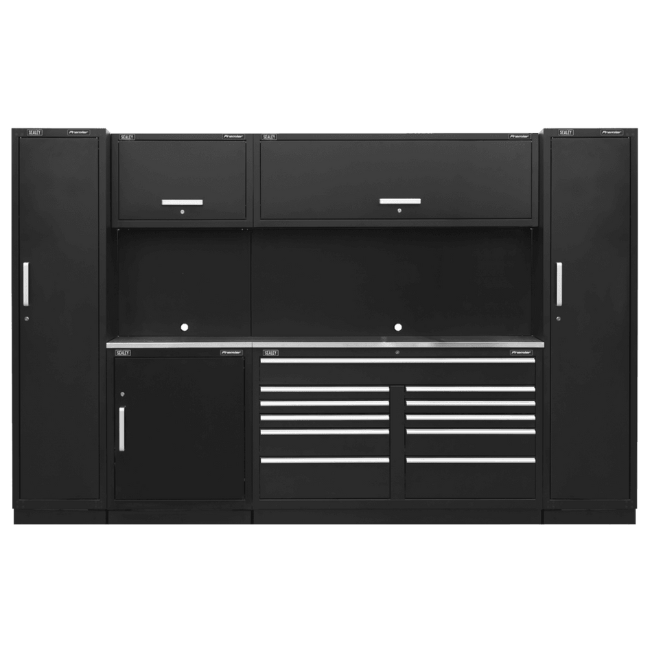 Sealey Premier 3.3m Storage System - Stainless Worktop Model No- APMSCOMBO7SS