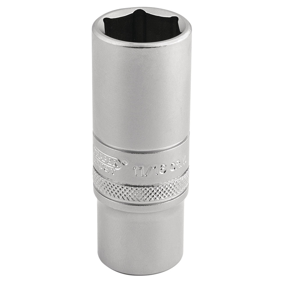 DRAPER 3/8" Square Drive 6 Point Metric Deep Socket (17mm): Model No. DT-MM/MS
