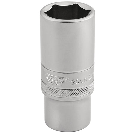 DRAPER 3/8" Square Drive 6 Point Metric Deep Socket (20mm): Model No. DT-MM/MS