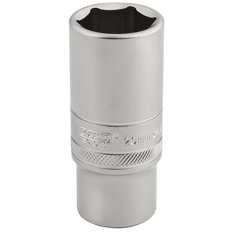 DRAPER 3/8" Square Drive 6 Point Metric Deep Socket (20mm): Model No. DT-MM/MS