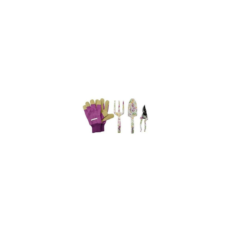 DRAPER Garden Tool Set with Floral Pattern (4 Piece) Model No. AFTS/4